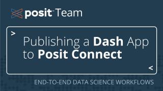 How to deploy a Dash application from VS Code to Posit Connect