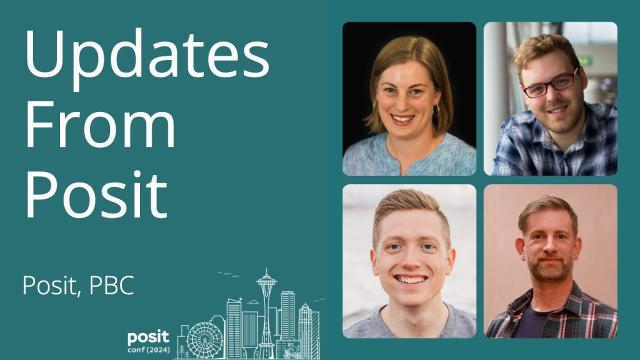 Updates from Posit, with Hadley Wickham, Charlotte Wickham, George Stagg, and James Blair