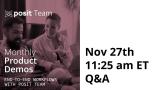 Workflow Demo Live Q&A - November 27th!